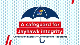 A s  A safegu  guard f  rd for  or  Jay  Jayhaw  hawk int  ntegrity  September 9, 2020  Co