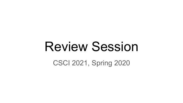 review session