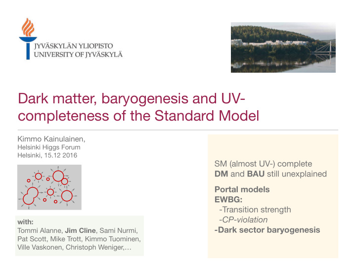 dark matter baryogenesis and uv completeness of the