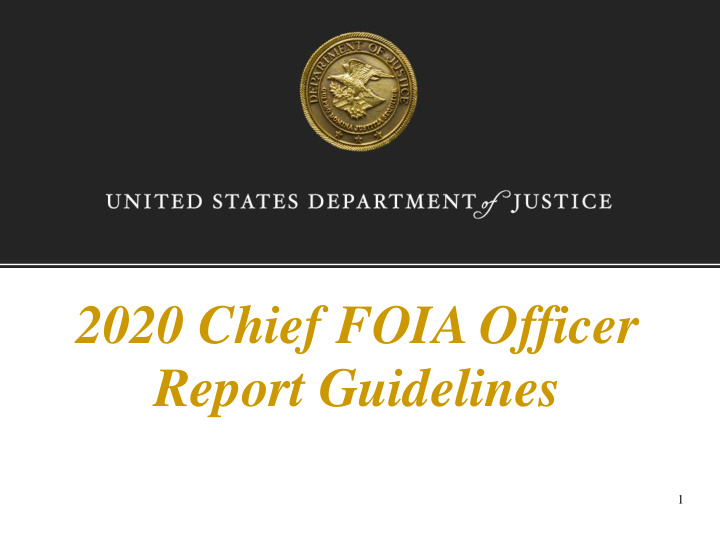 2020 chief foia officer