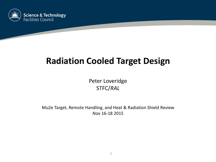 radiation cooled target design