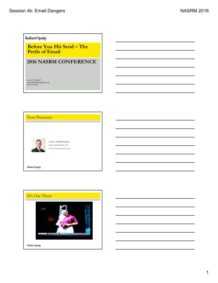 before you hit send the perils of email 2016 nasrm