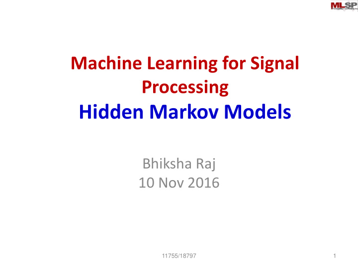 hidden markov models