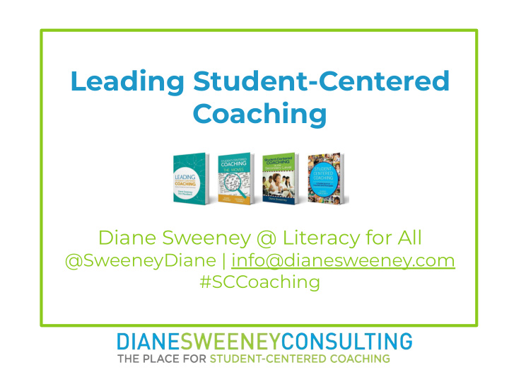 leading student centered coaching