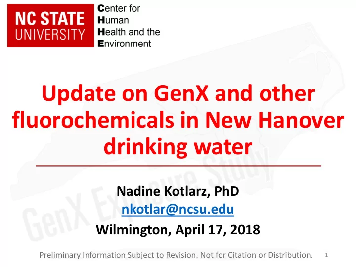 fluorochemicals in new hanover