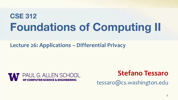 foundations of computing ii