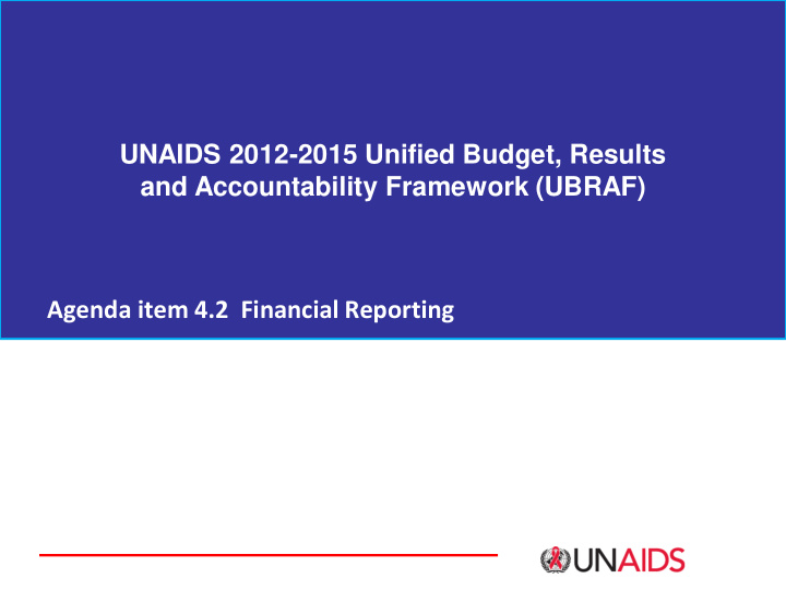 and accountability framework ubraf