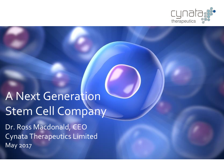 stem cell company