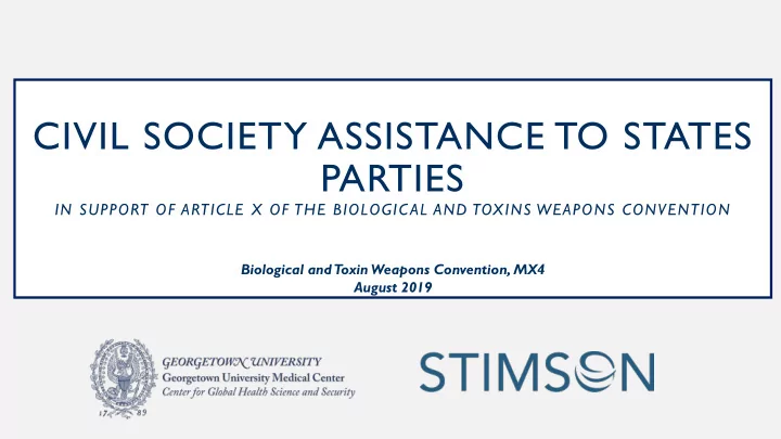 civil society assistance to states parties