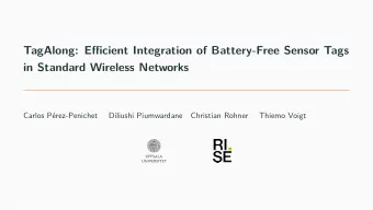 TagAlong: Efficient Integration of Battery-Free Sensor Tags  in Standard Wireless Networks  Carlos