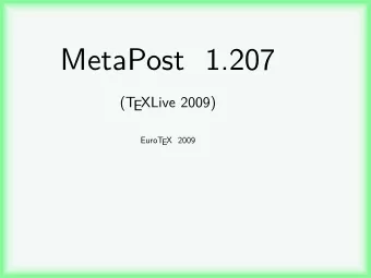 MetaPost 1.207  (TEXLive 2009)  EuroTEX 2009  SVG backend  SVG backend  SVG backend  SVG backend  A