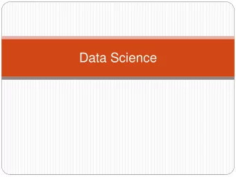 Data Science  Until now  Abstractions for writing and deploying large-scale web  applications