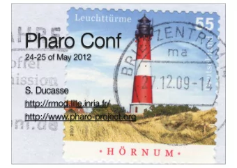 Pharo Conf  24-25 of May 2012  S. Ducasse  http://rmod.lille.inria.fr/