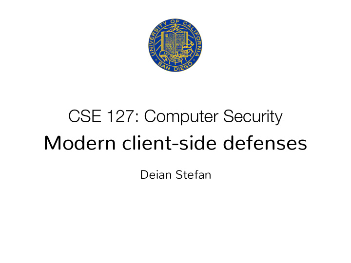 modern client side defenses