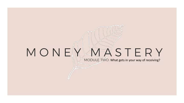 m o n e y m a s t e r y