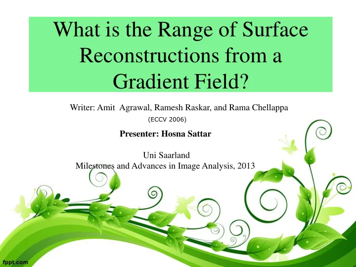 what is the range of surface