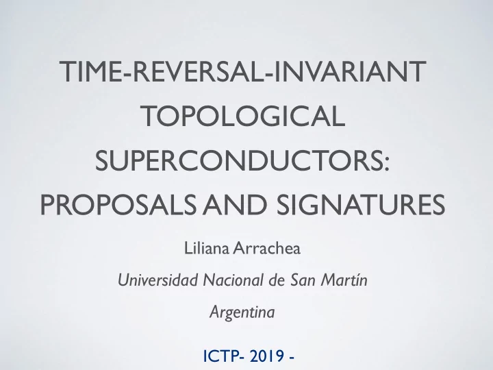 time reversal invariant topological superconductors