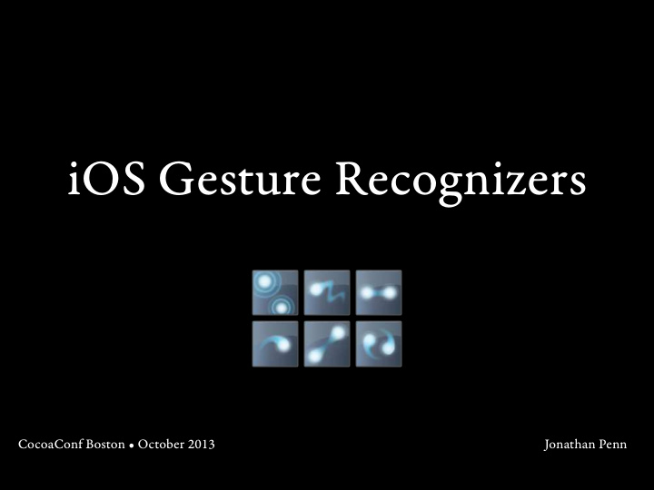 ios gesture recognizers