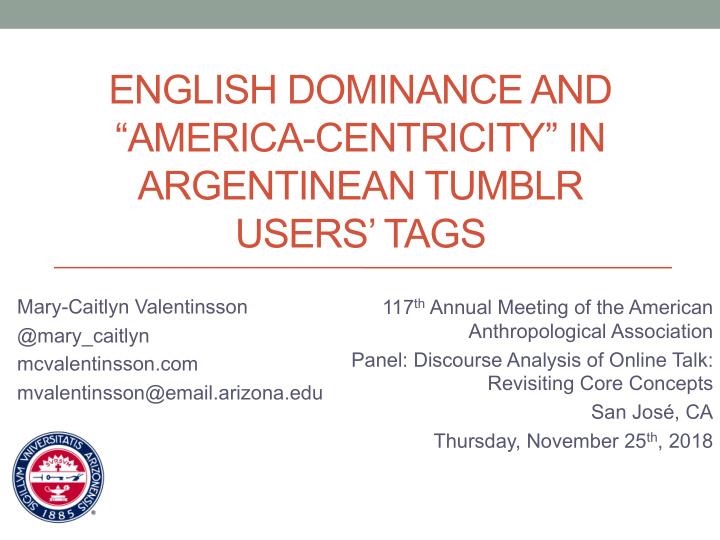 english dominance and america centricity in argentinean