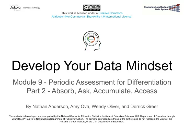 develop your data mindset