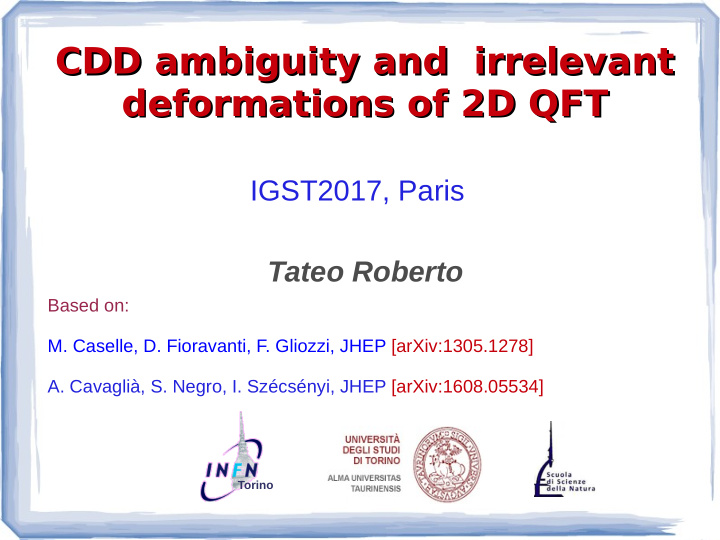 cdd ambiguity and irrelevant cdd ambiguity and irrelevant
