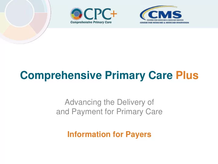 comprehensive primary care plus