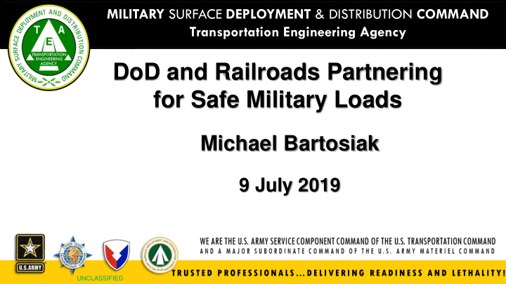 dod and railroads partnering for safe military loads