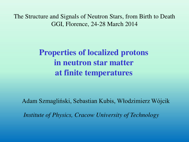 in neutron star matter at finite temperatures