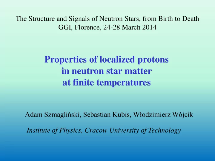 in neutron star matter at finite temperatures