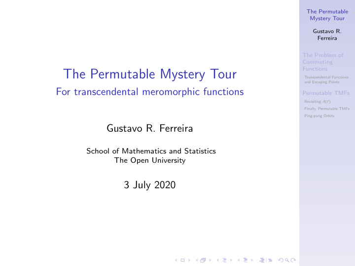the permutable mystery tour