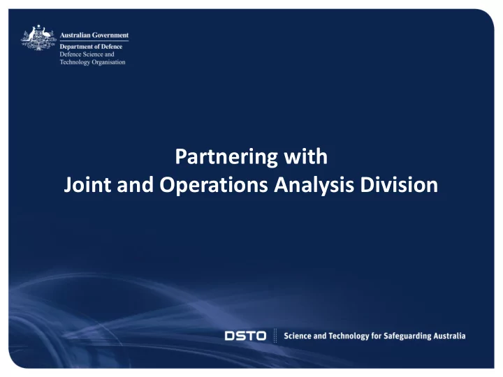 partnering with
