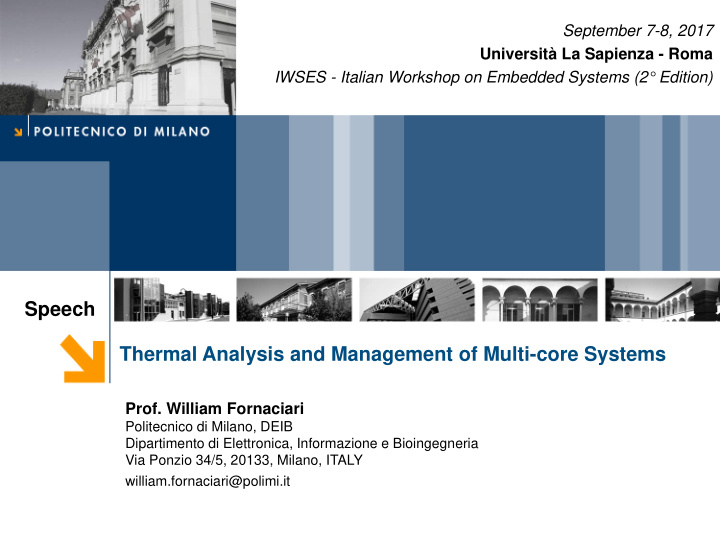 speech thermal analysis and management of multi core
