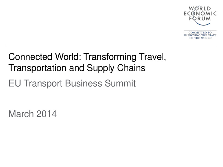 eu transport business summit