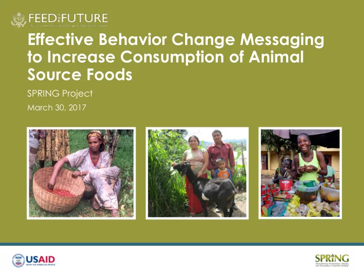 effective behavior change messaging to increase