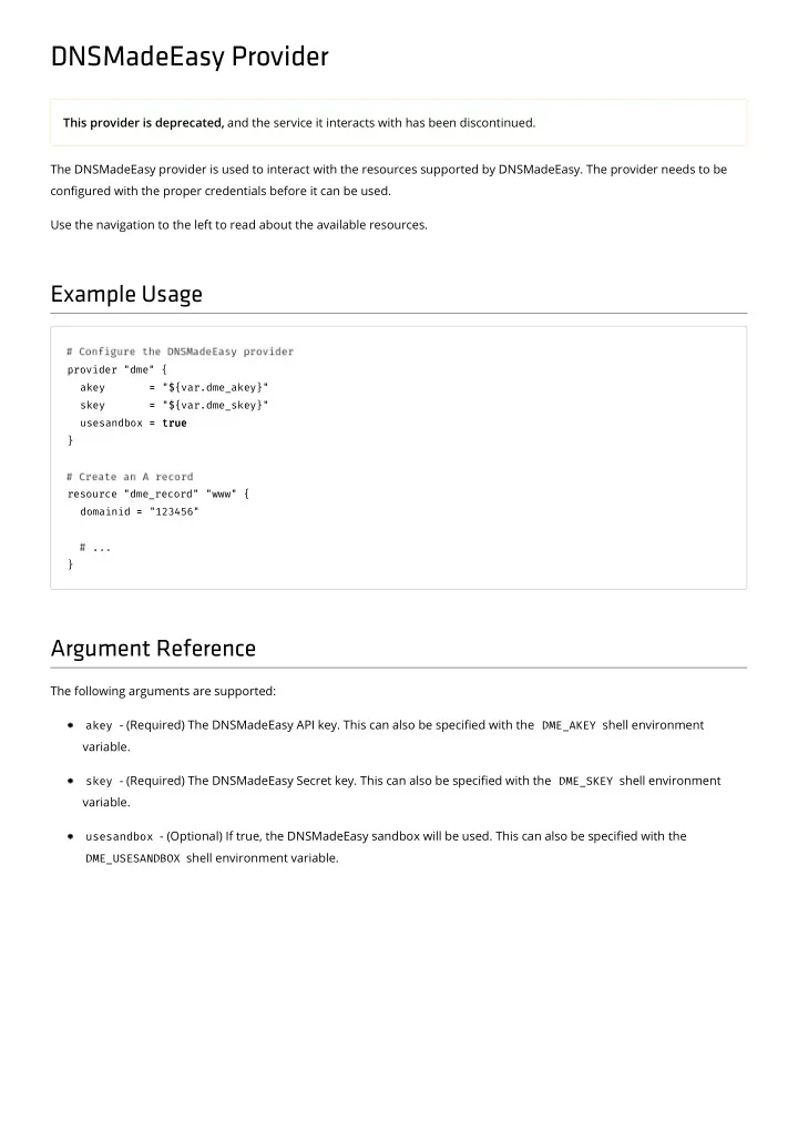 dnsmadeeasy provider