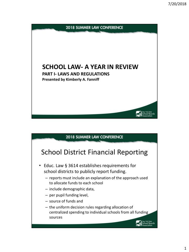 school district financial reporting
