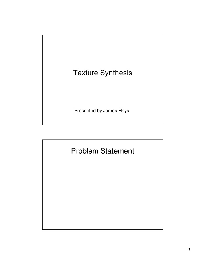 texture synthesis