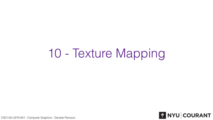 10 texture mapping