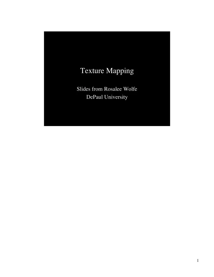 texture mapping