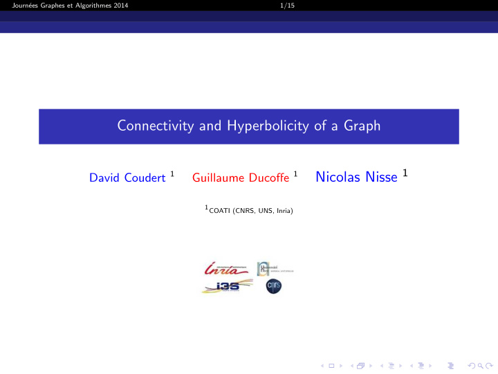 connectivity and hyperbolicity of a graph