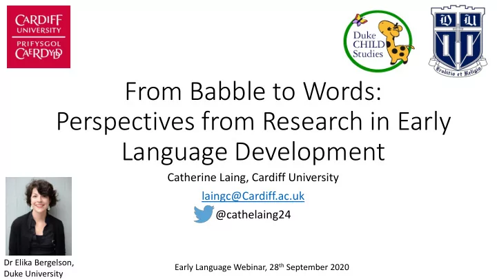 from babble to words