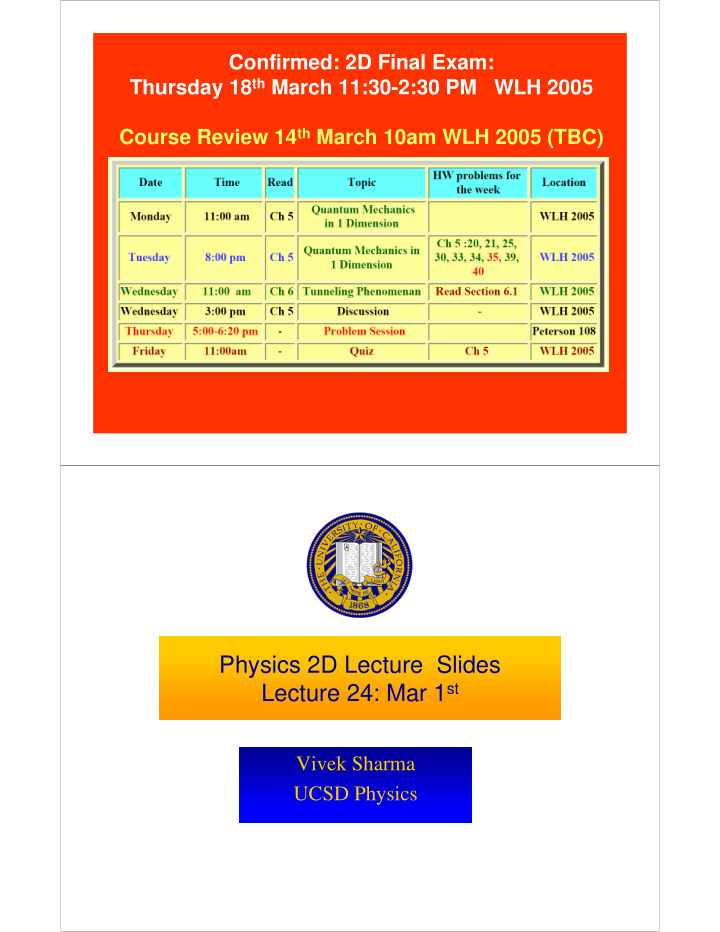 physics 2d lecture slides