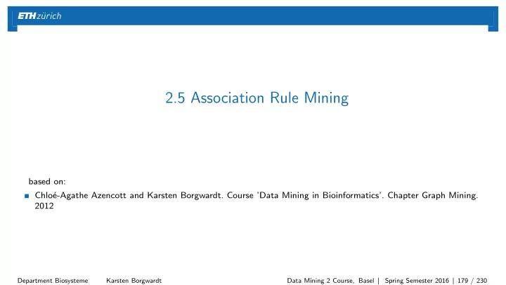 2 5 association rule mining