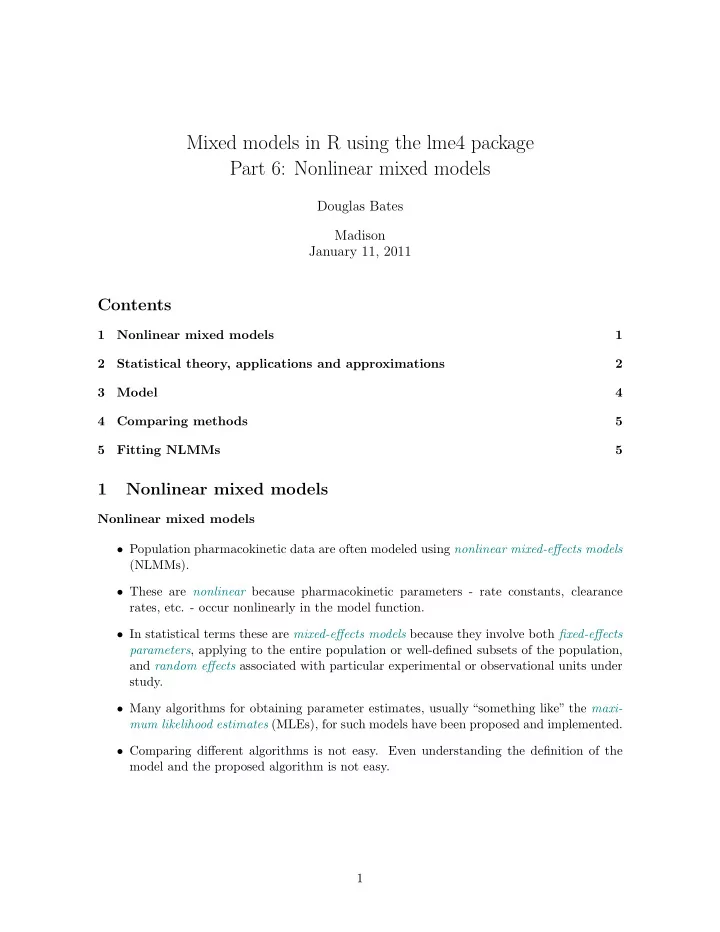 mixed models in r using the lme4 package part 6 nonlinear