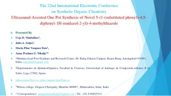 Ultrasound-Assisted One Pot Synthesis of Novel 5-(1-(substituted phenyl)-4,5-