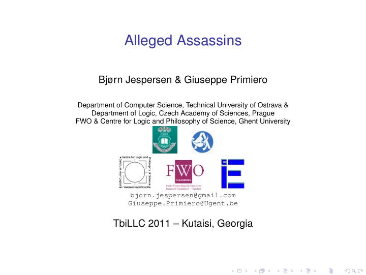 alleged assassins