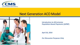 Ne  Next G  Gener  eration  on A  ACO Model  el  Introduction to All-Inclusive  Population-Based