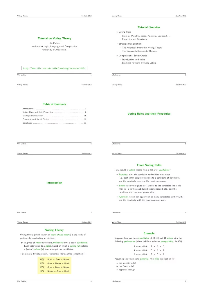 tutorial overview