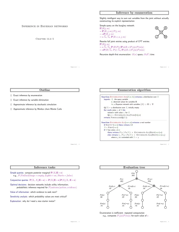 inference by enumeration