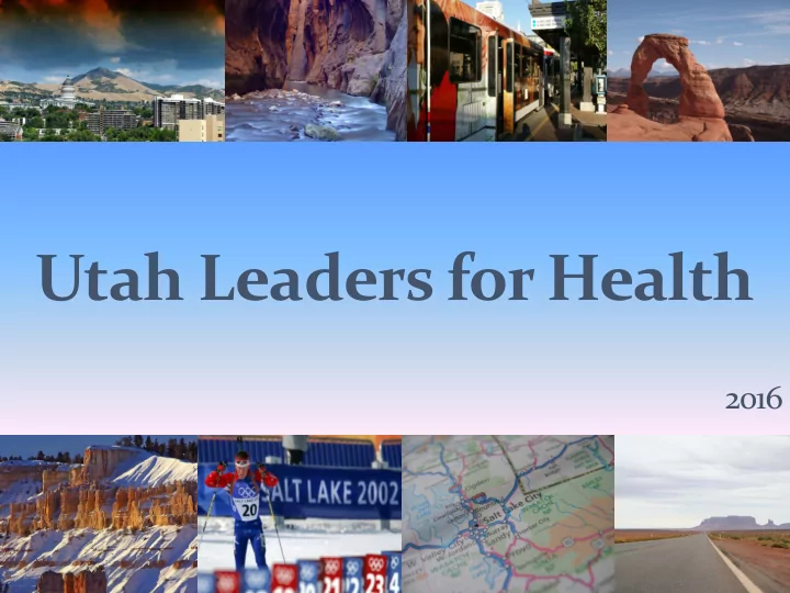 utah leaders for health